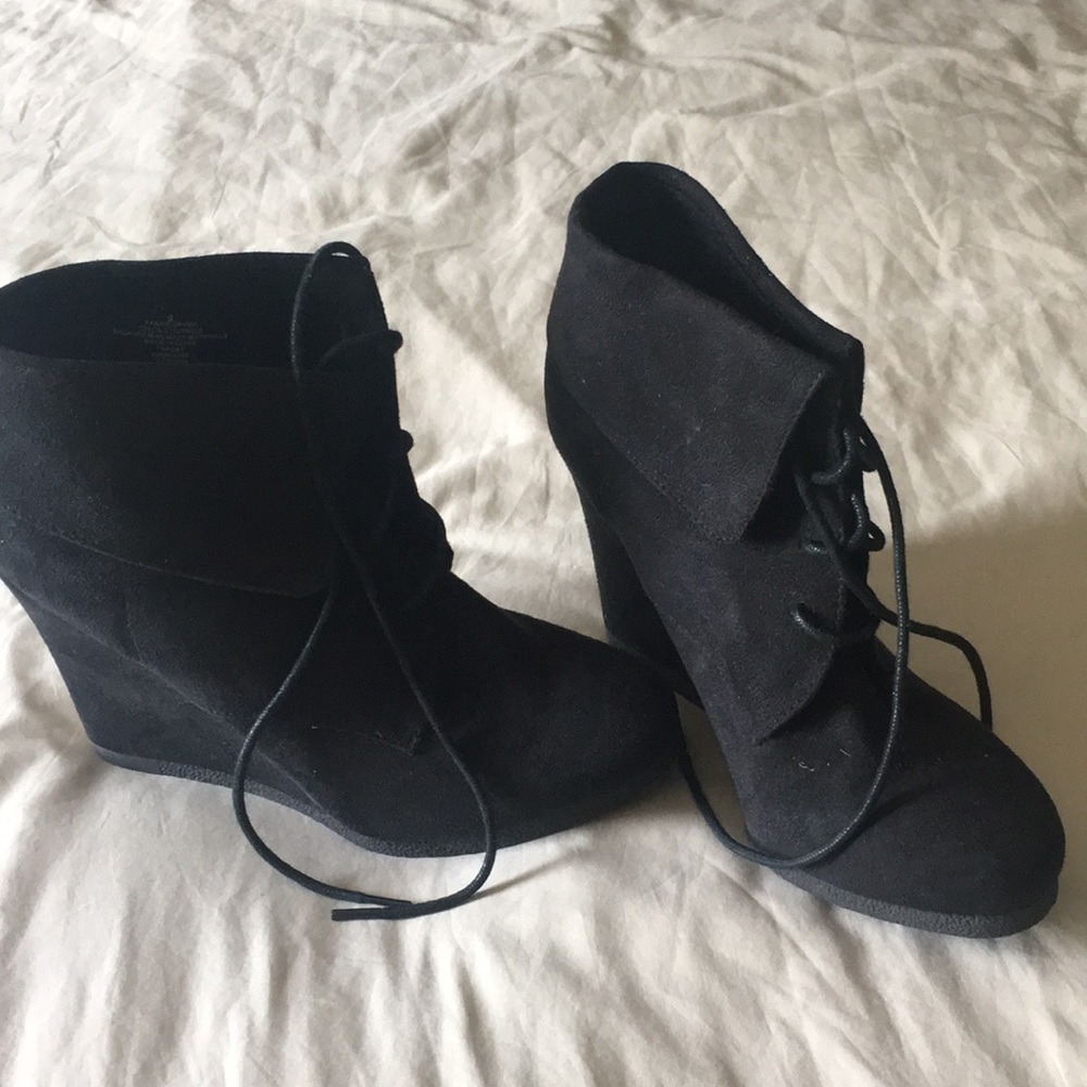 black wedge heels Mossimo Supply Co